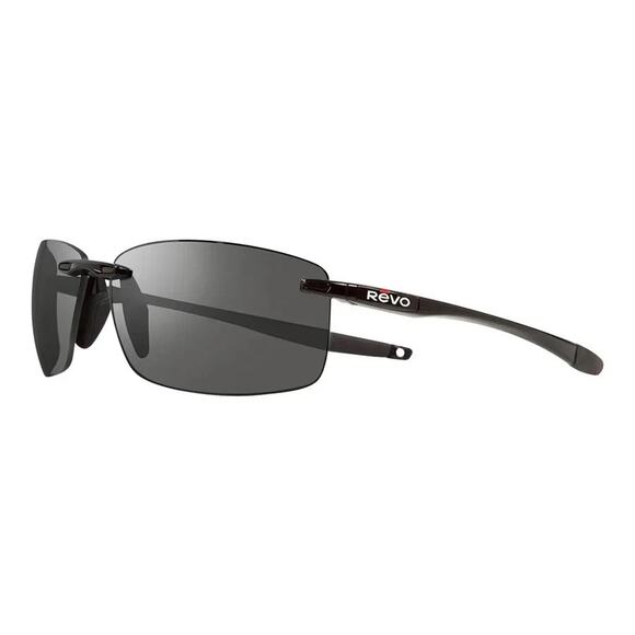 REVO DESCEND N Sunglasses RE 4059 01 GY Shiny Black w/ Graphite Lenses POLARIZED - Picture 2 of 6